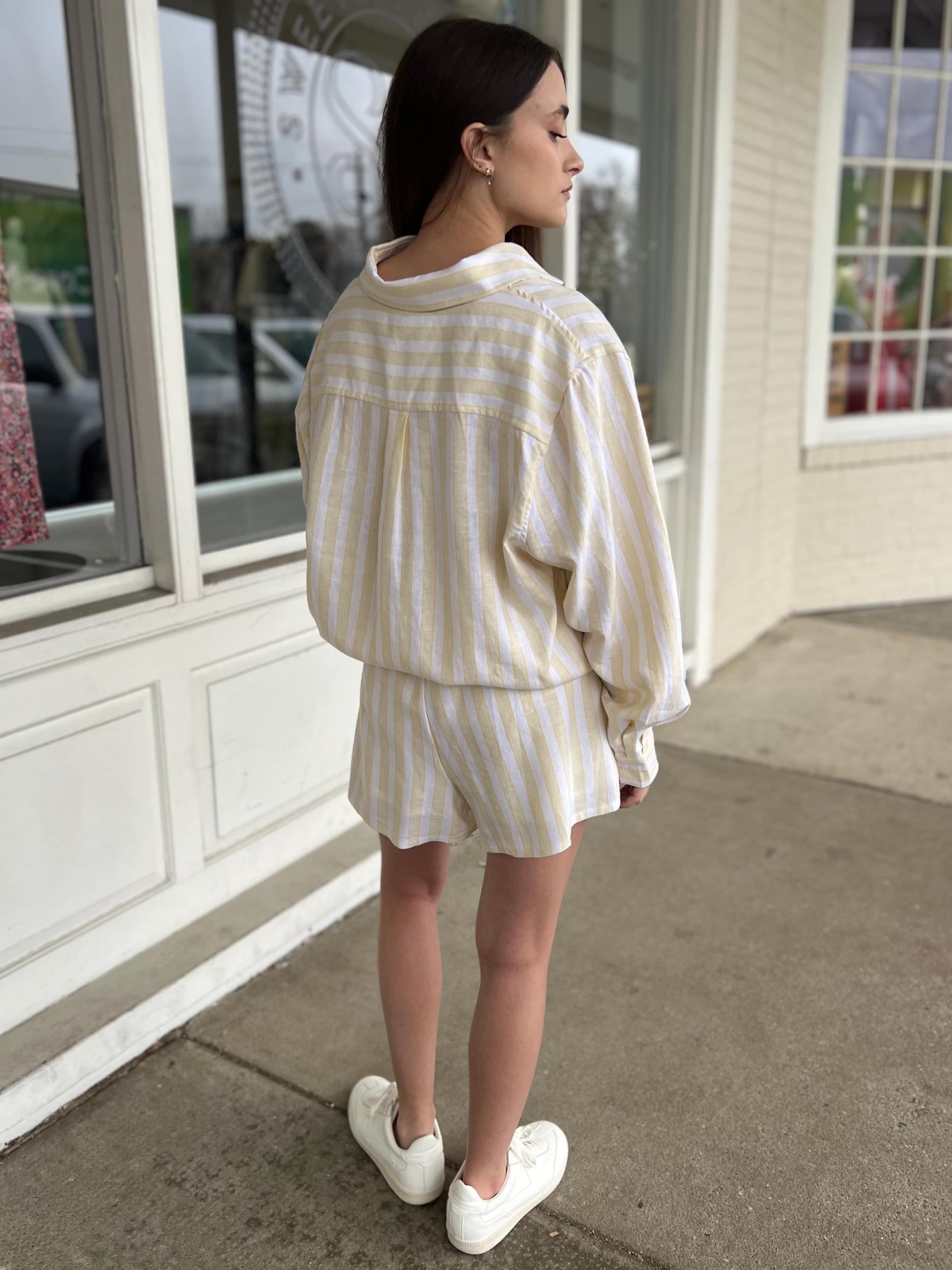 Salvador Striped Shorts Product Image