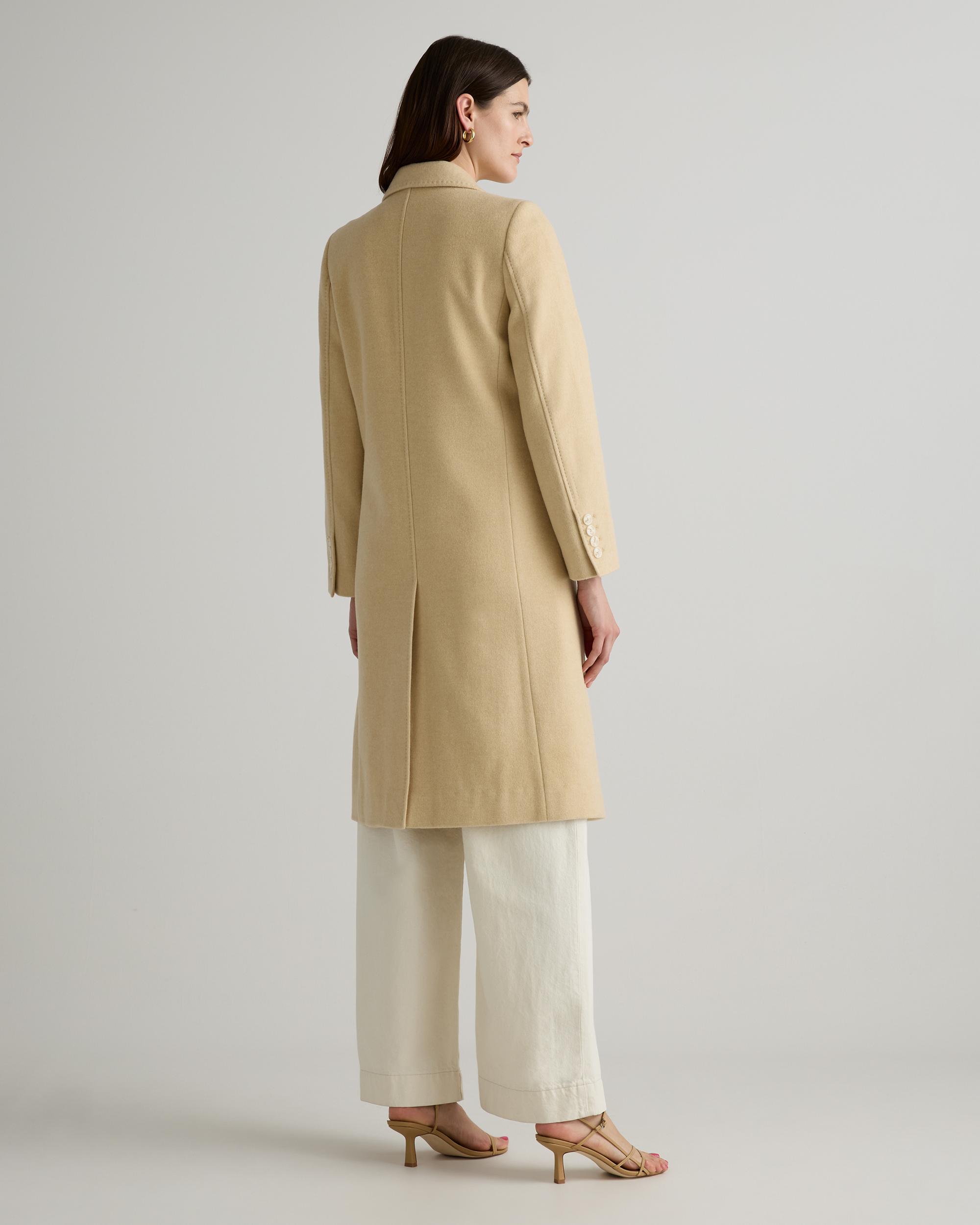 Quince | Women's Italian Wool Double-Breasted Coat Size XL, Wool/Nylon Product Image