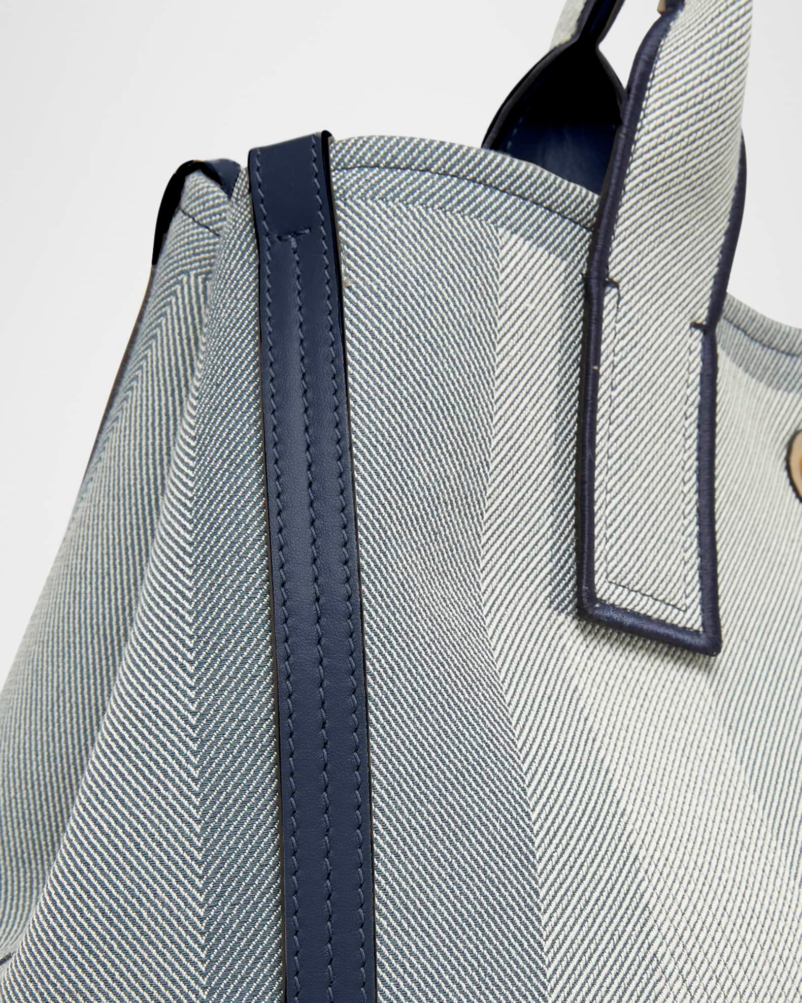 Large Carry Tote Bag in Jacquard Canvas  Product Image