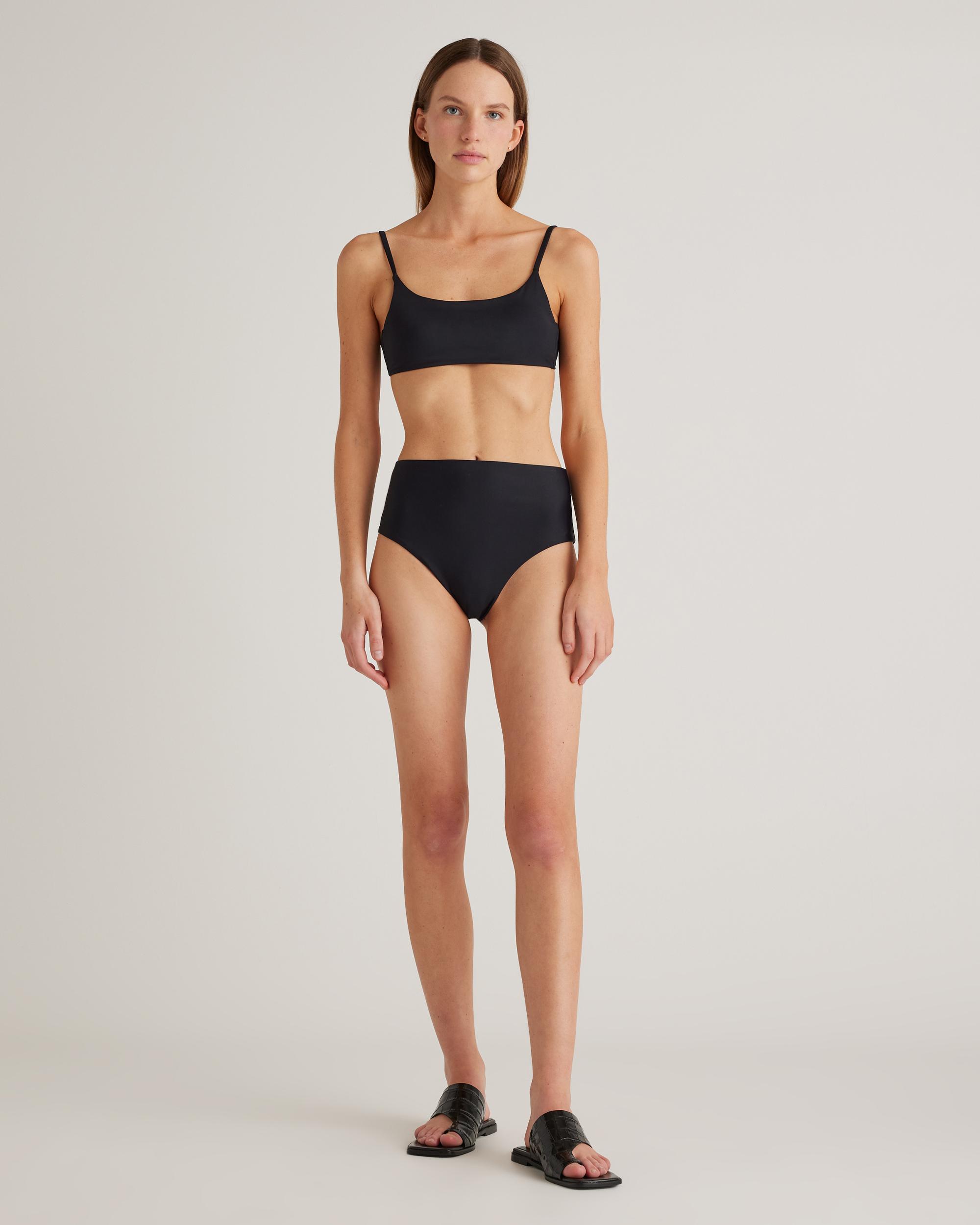 Quince | Women's Italian Scoop Neck Bikini Top Size XL, 78% Recycled Polyamide, 22% Spandex Product Image