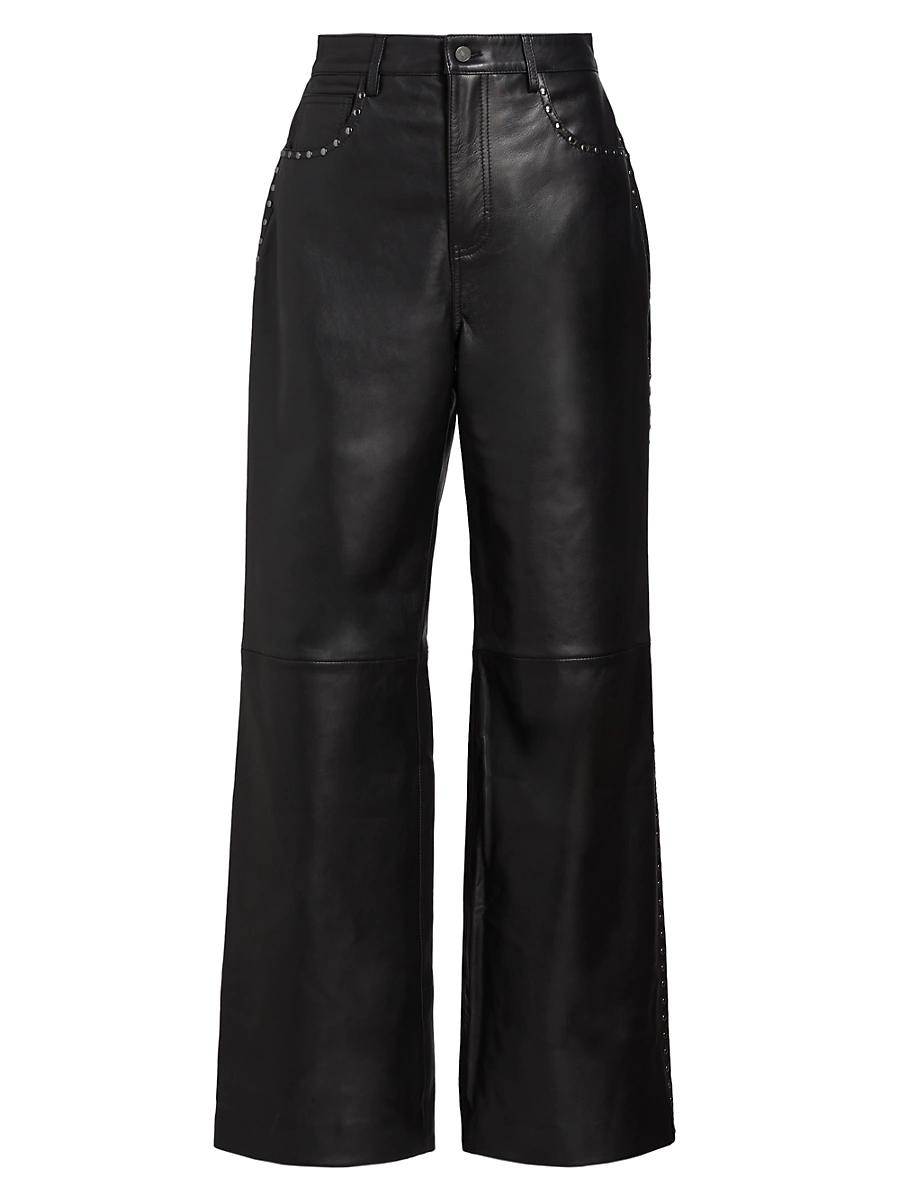 Womens Veda Kennedy Studded Leather Pants Product Image