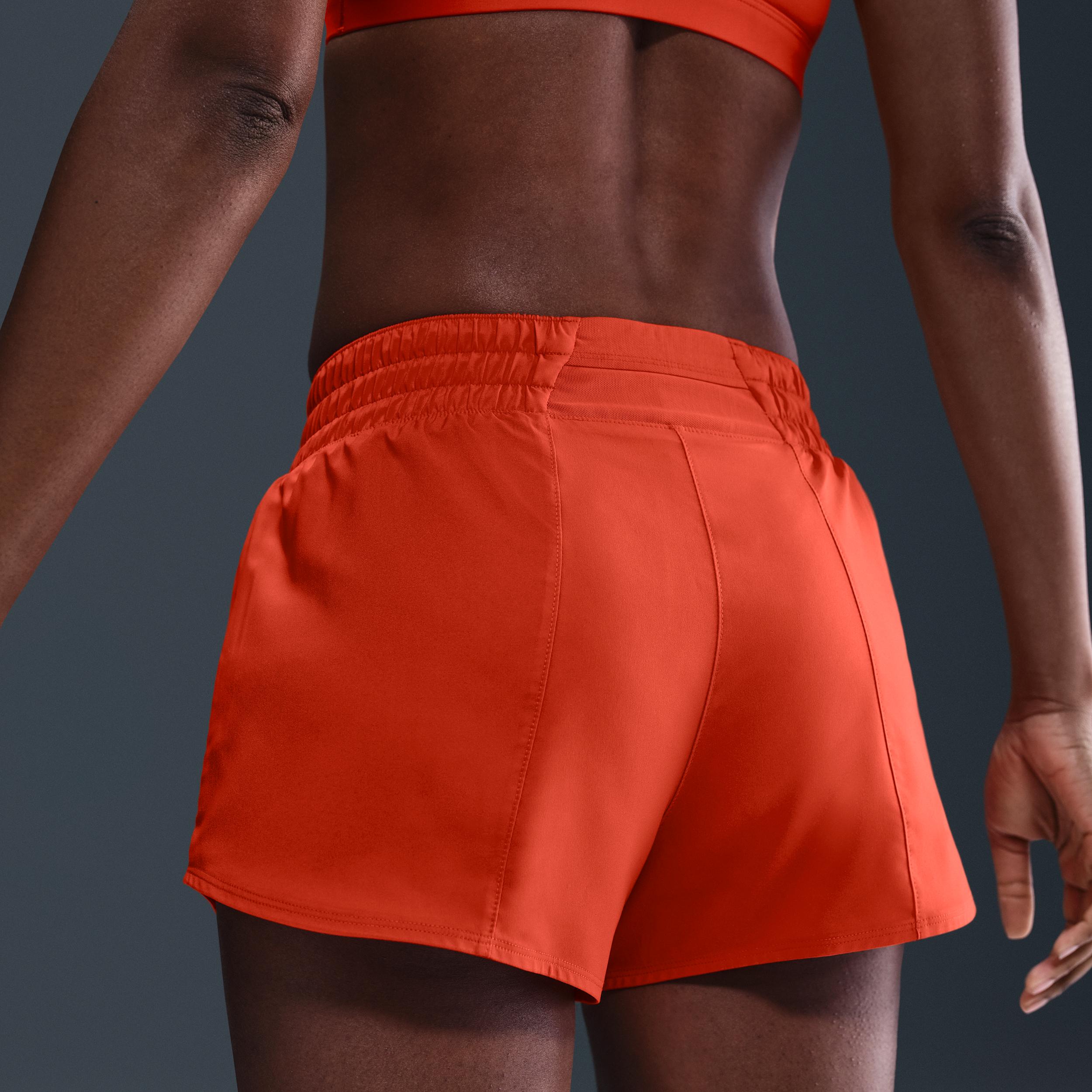 Nike Womens One Dri-FIT Mid-Rise 3 Brief-Lined Shorts | DX6010-633 Product Image