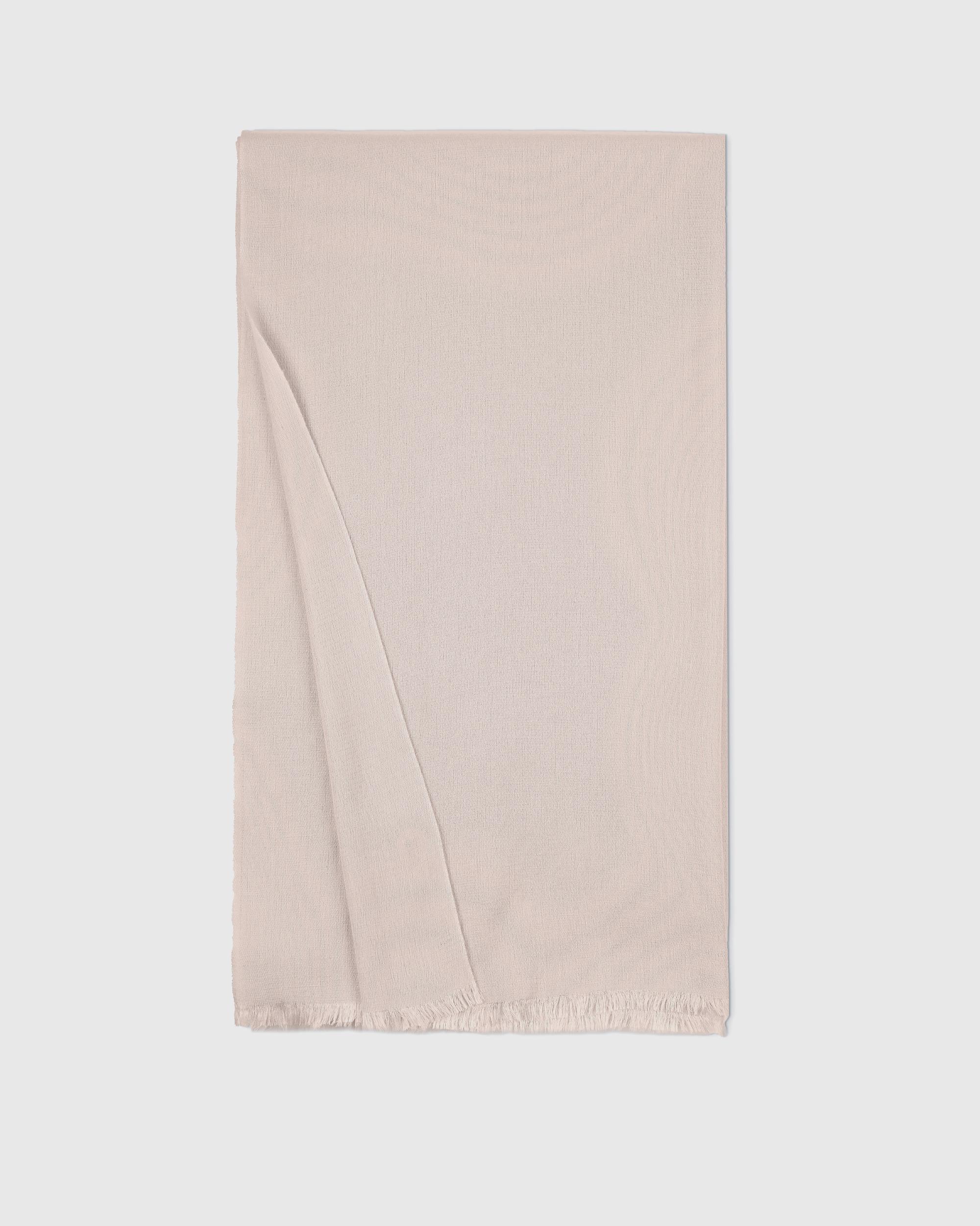 Quince | Women's Featherweight Cashmere Silk Frayed Edge Scarf Product Image