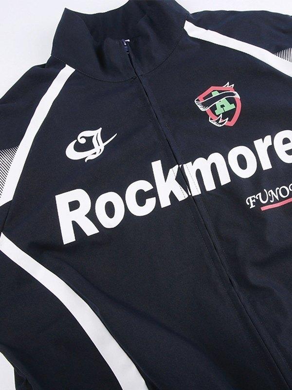 Contrast Logo Graphic Moto Jacket Product Image