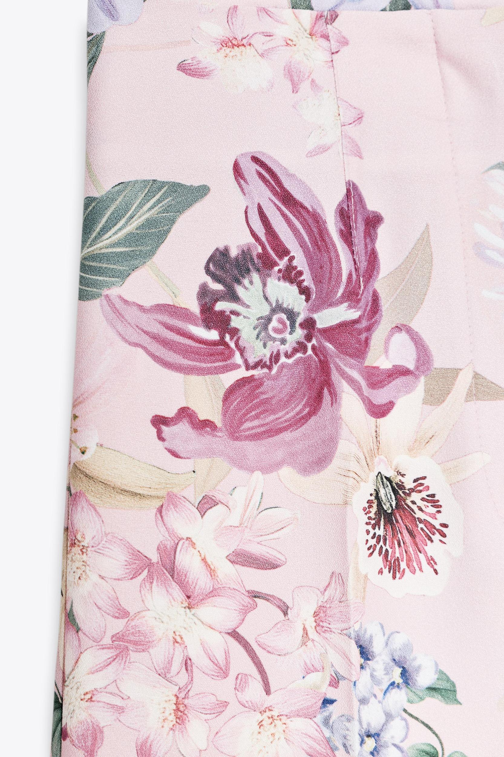 FLORAL PRINT PANTS Product Image