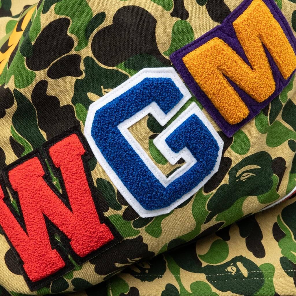 Abc Camo Double Shark Full Zip Hoodie - Green Male Product Image