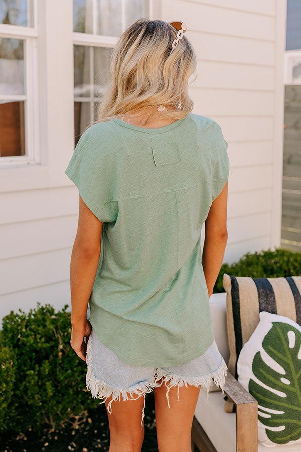 Fan Fav Linen-Blend Shift Top in Pear Product Image