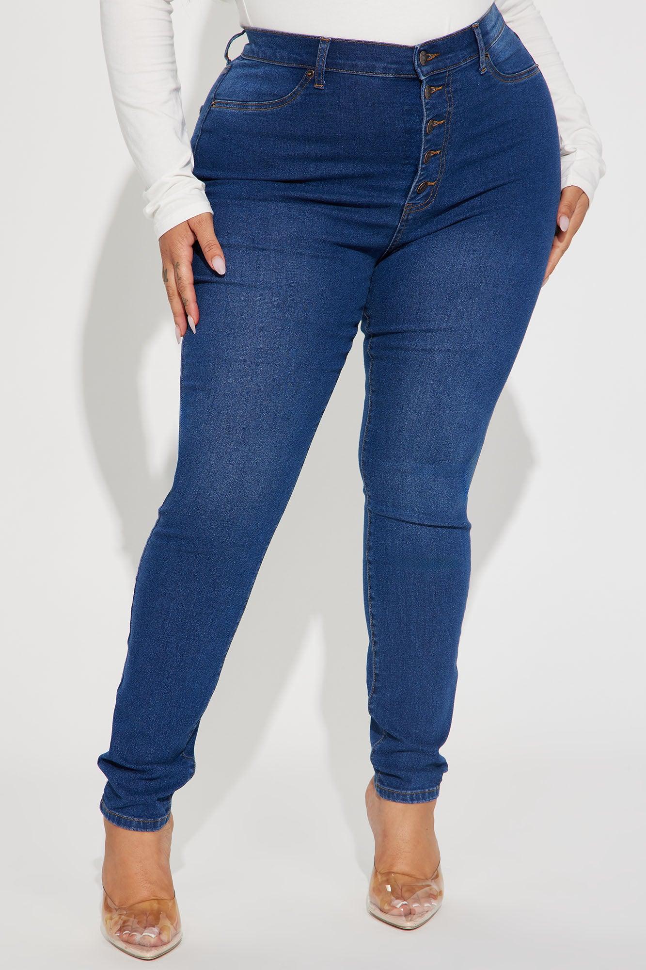 Show It Off Stretch Skinny Jean - Dark Wash Product Image