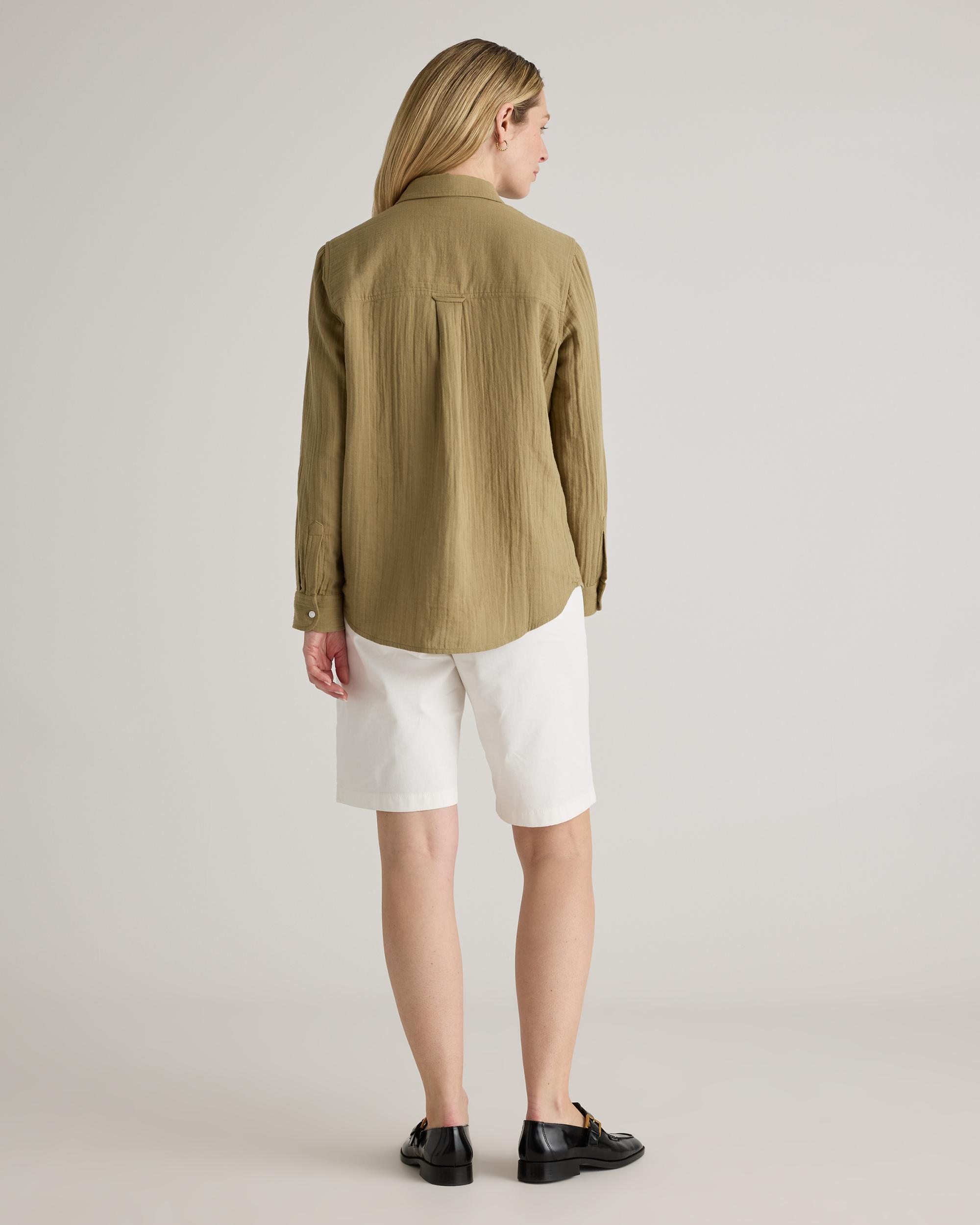 Quince | Women's Gauze Long Sleeve Shirt Size XL, Organic Cotton Product Image