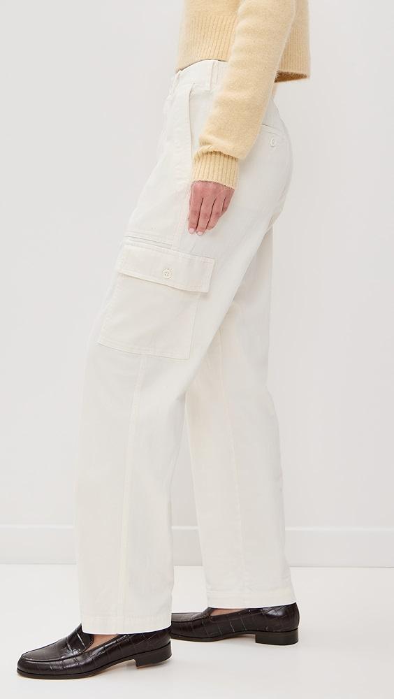 James Perse Stretch Herringbone Twill Oversized Utility Pants | Shopbop Product Image