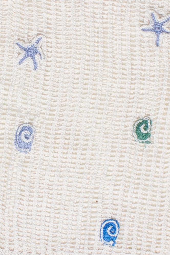 Seaside Crochet Mesh Sweater Product Image