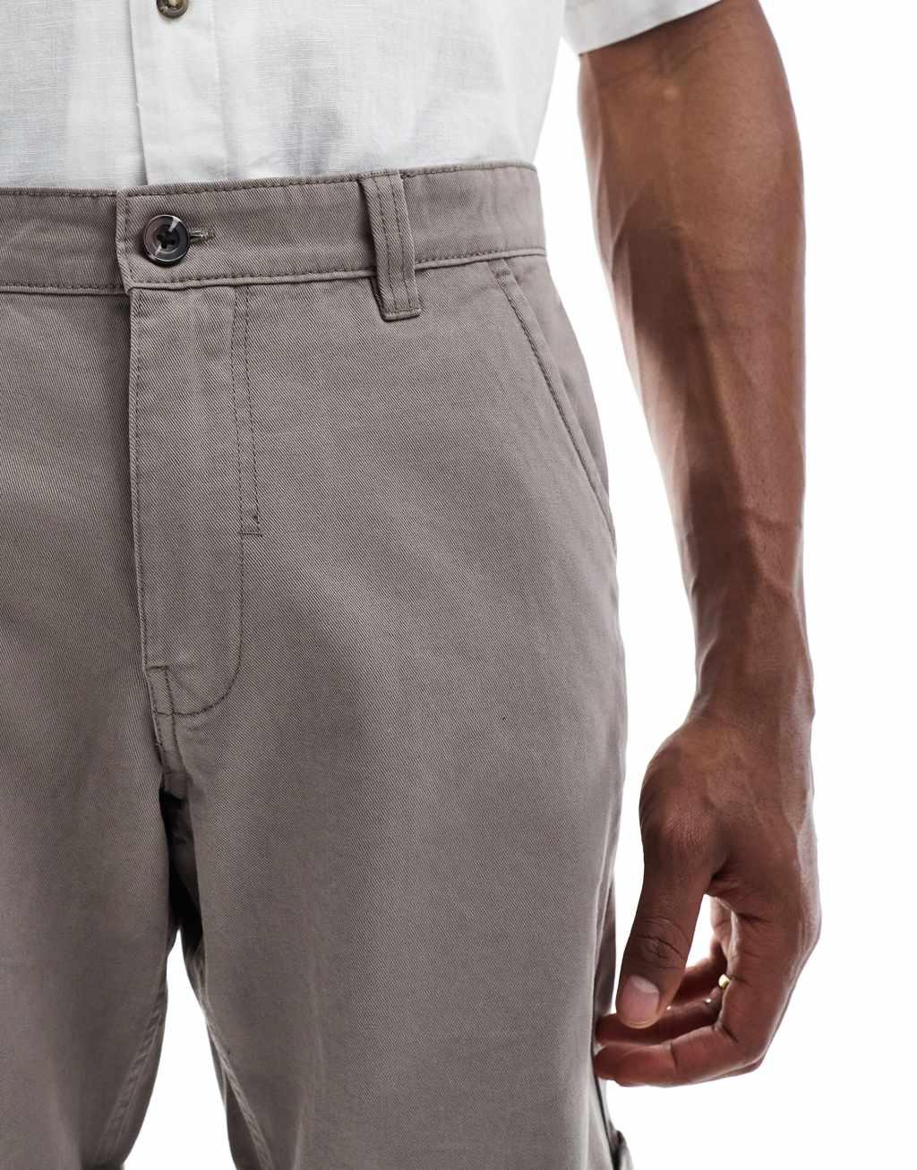 Brave Soul chino shorts in taupe Product Image