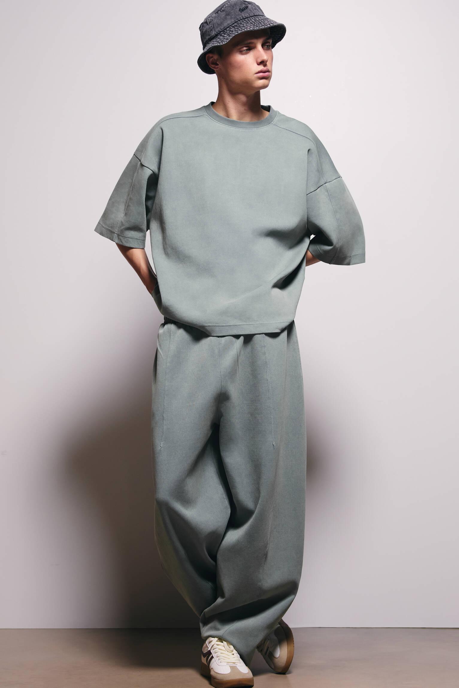 Super baggy interlock tracksuit bottoms Product Image