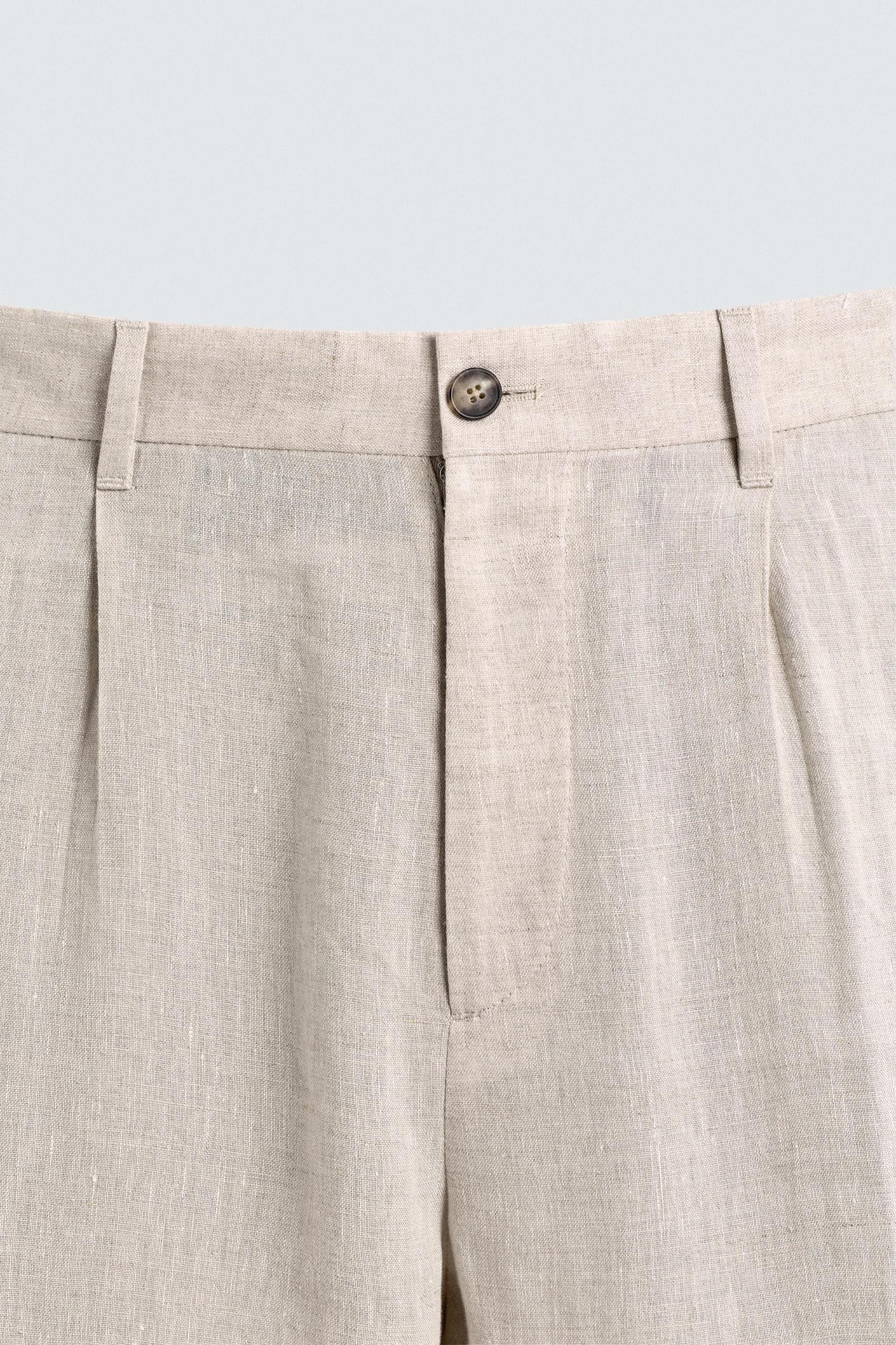 100% LINEN SUIT PANTS Product Image