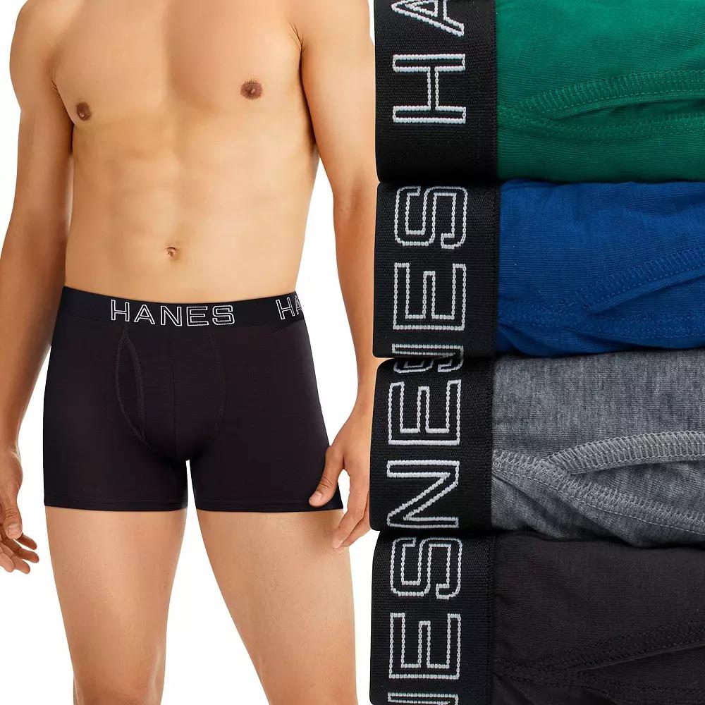 Men's Hanes® 4-Pack Ultimate Total Support Pouch Moisture-Wicking Trunk Underwear,  Product Image