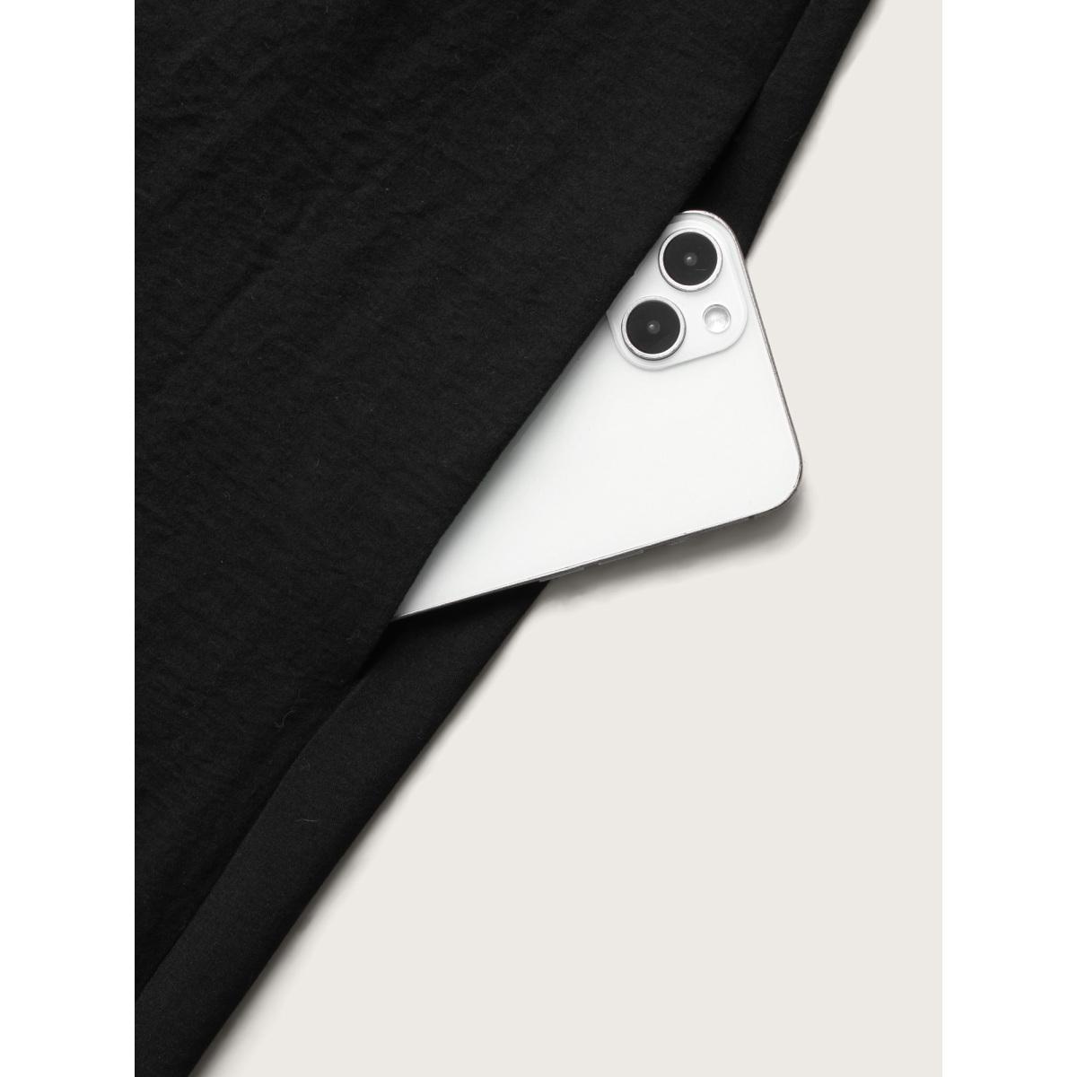 Plus Size Black Crochet Lace Mesh Mock Neck Jumpsuit Women Timeless Long Sleeve Mock Neck Elegant Loose Jumpsuits BloomChic 18-20/2X Product Image