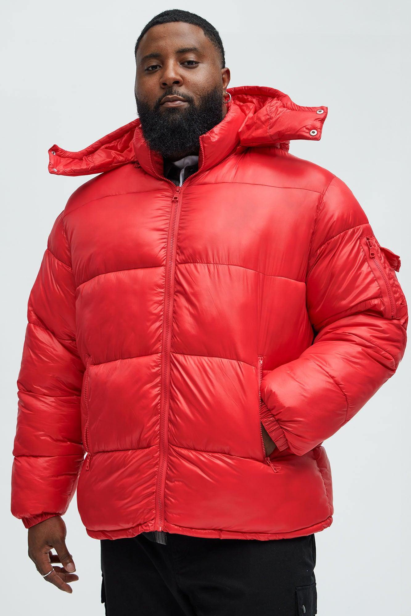 Nixer Puffer Jacket - Red Male Product Image