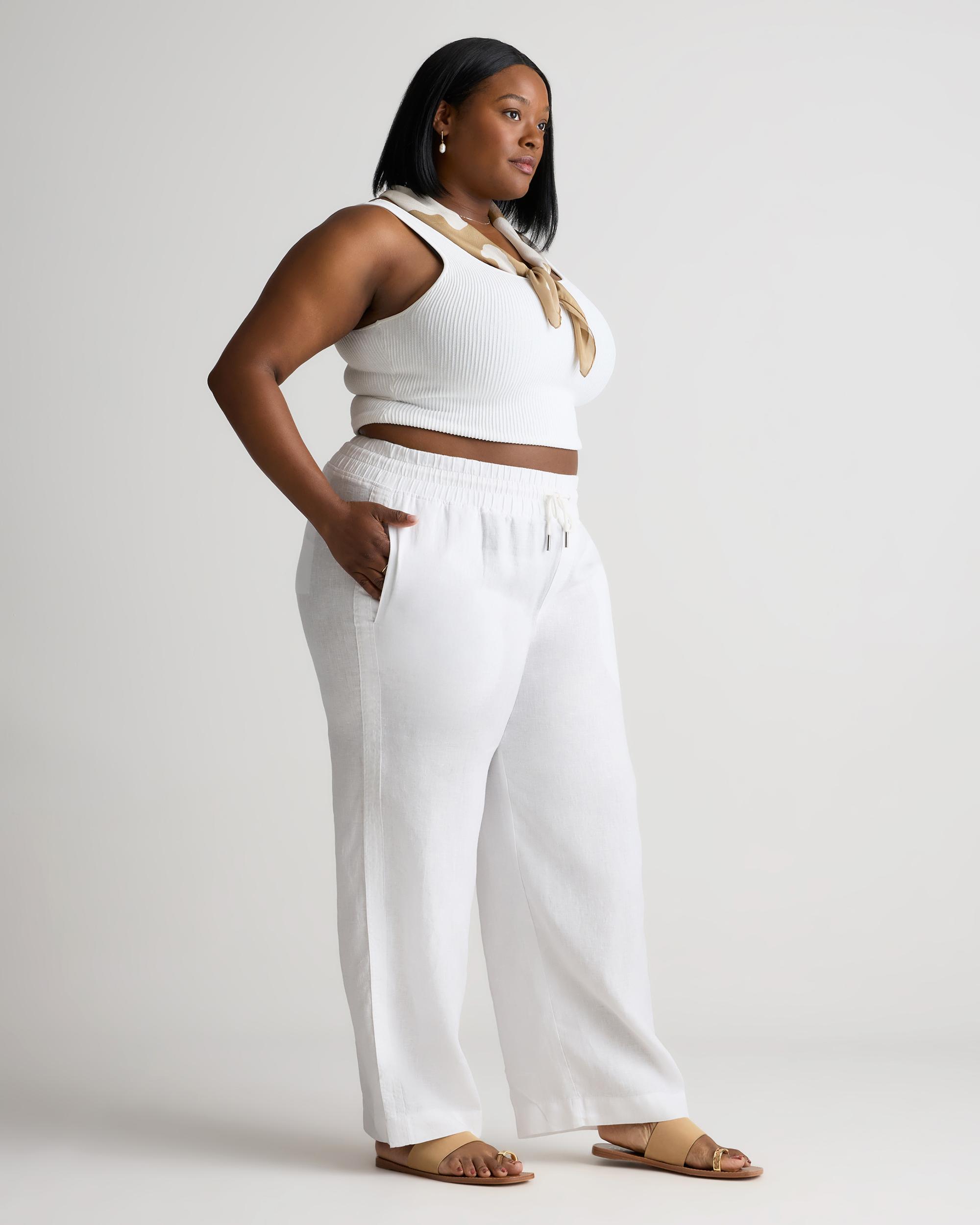 Quince | Women's 100% European Linen Wide Leg Pants Product Image