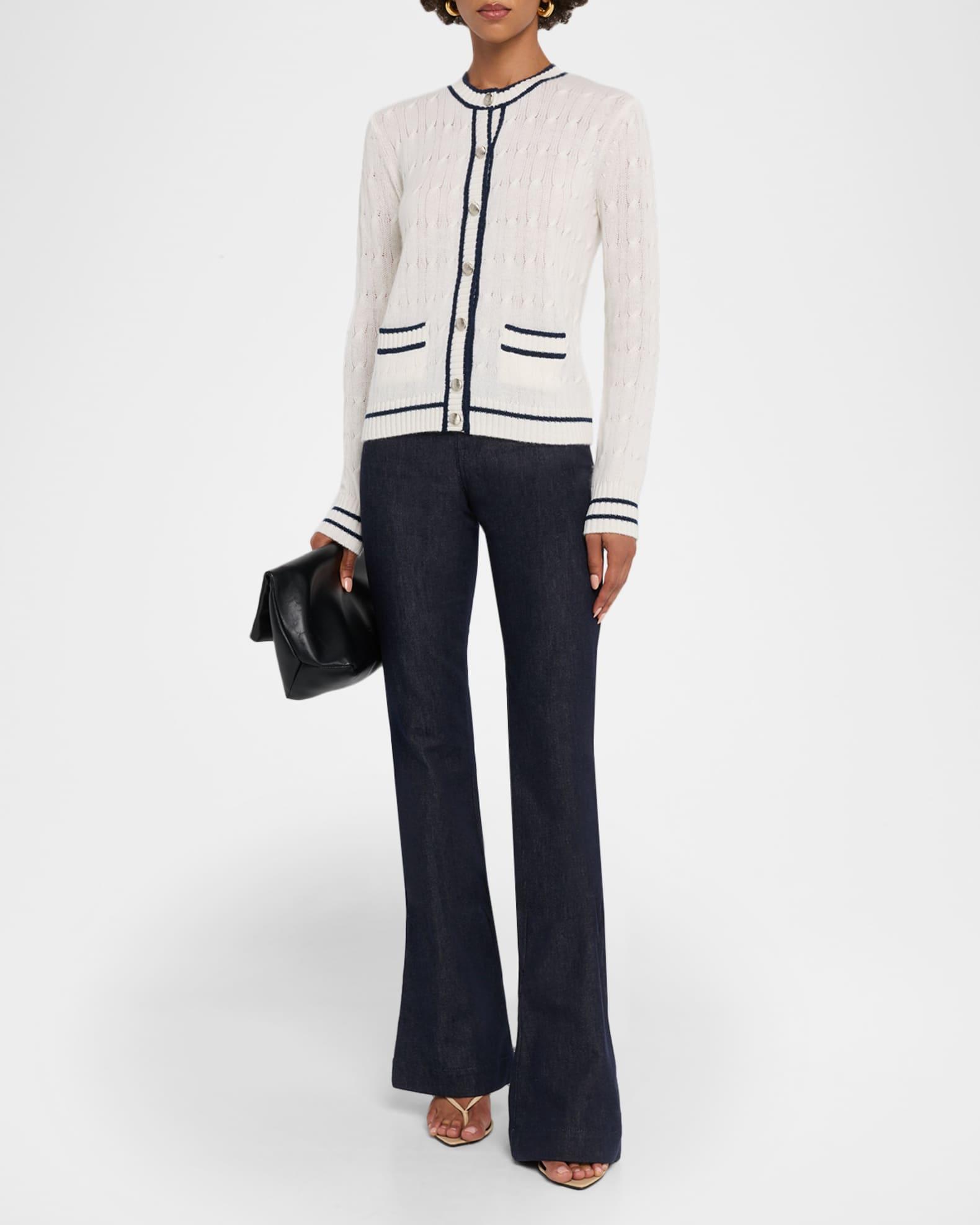 Cashmere Cable-Knit Pocket Cardigan Product Image