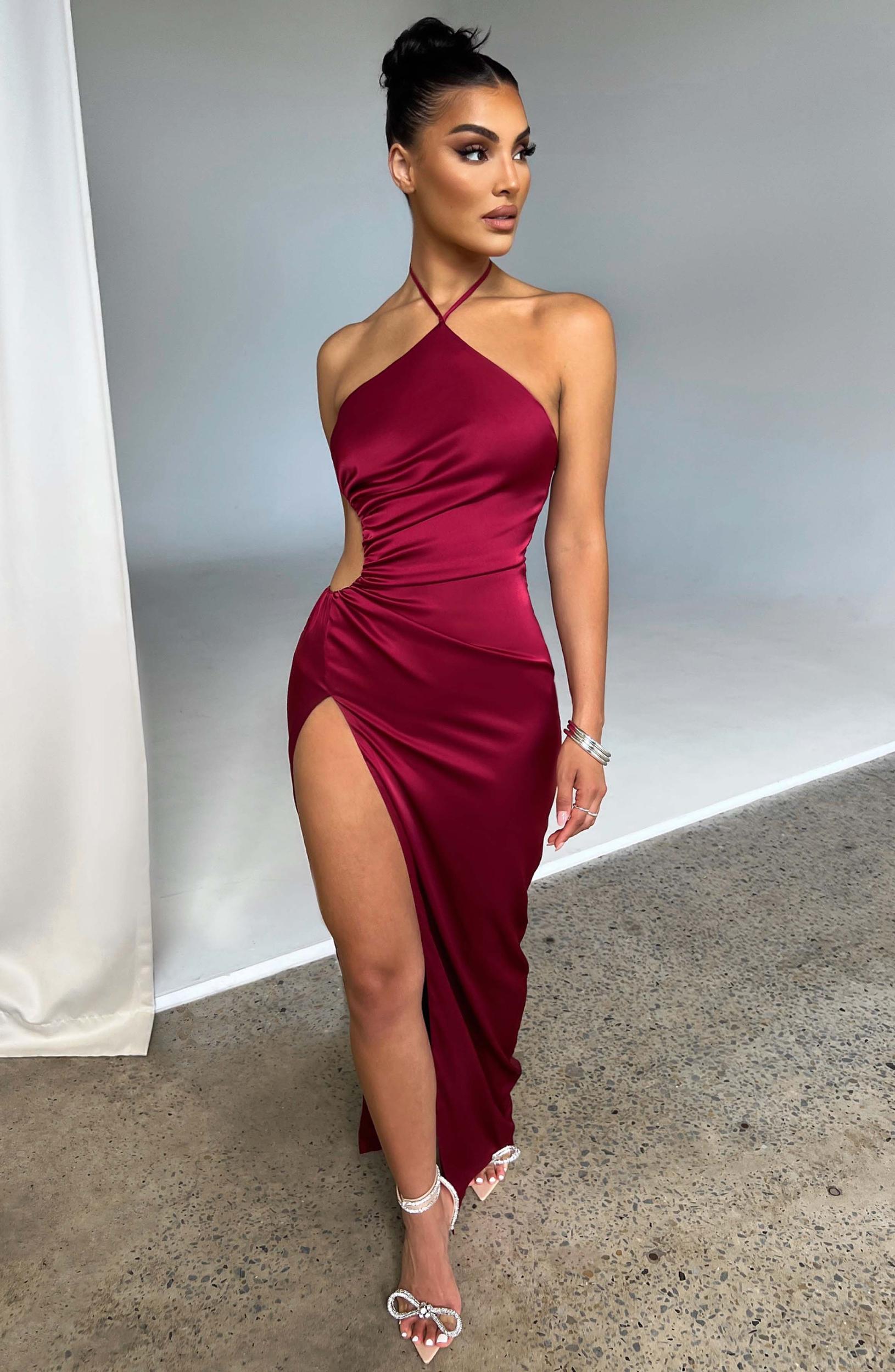 Vanessa Maxi Dress - Wine Product Image