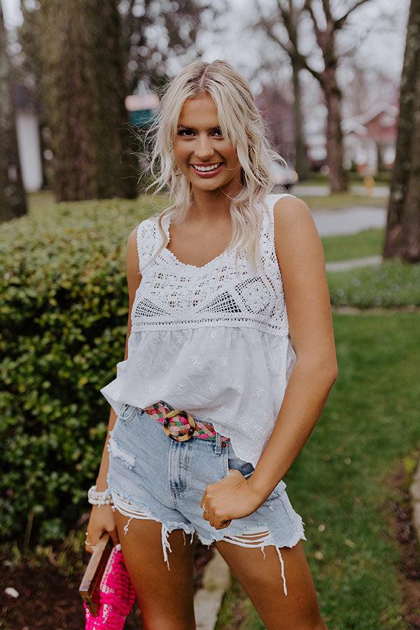 Love Nest Crochet Top Product Image