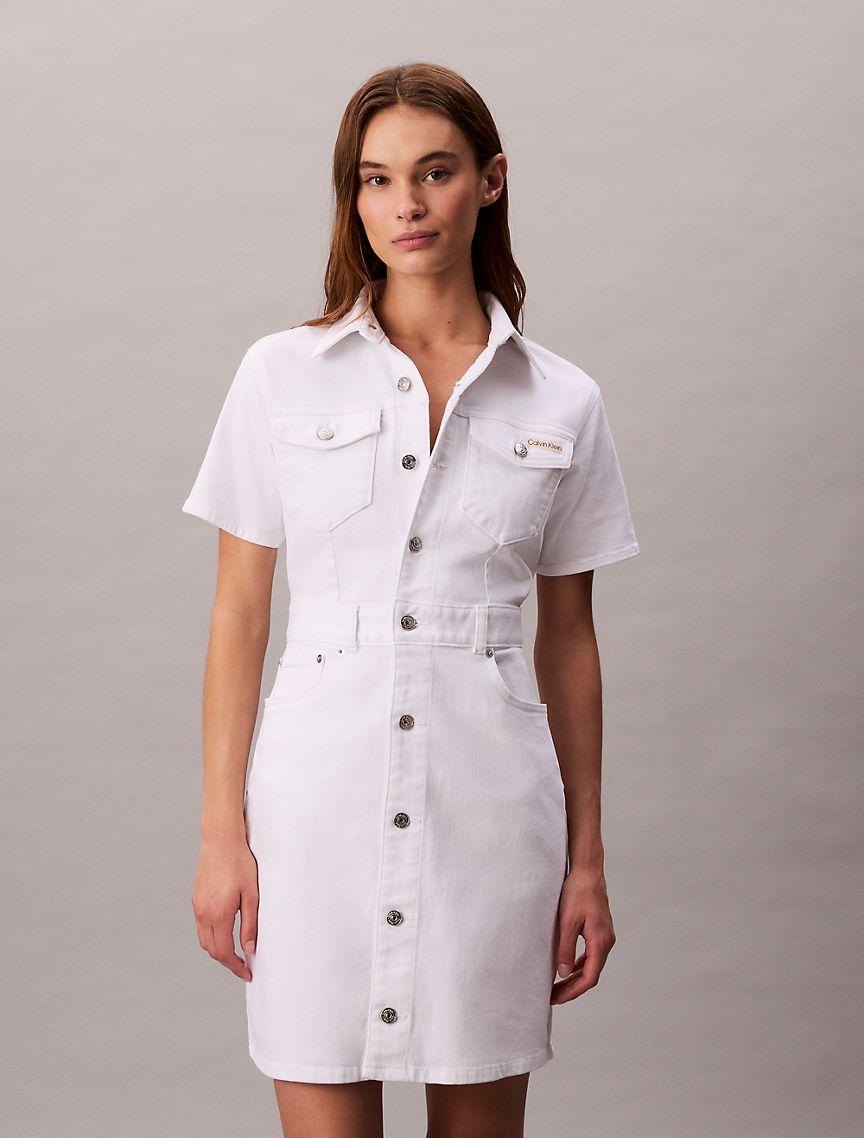 Denim Trucker Dress Product Image