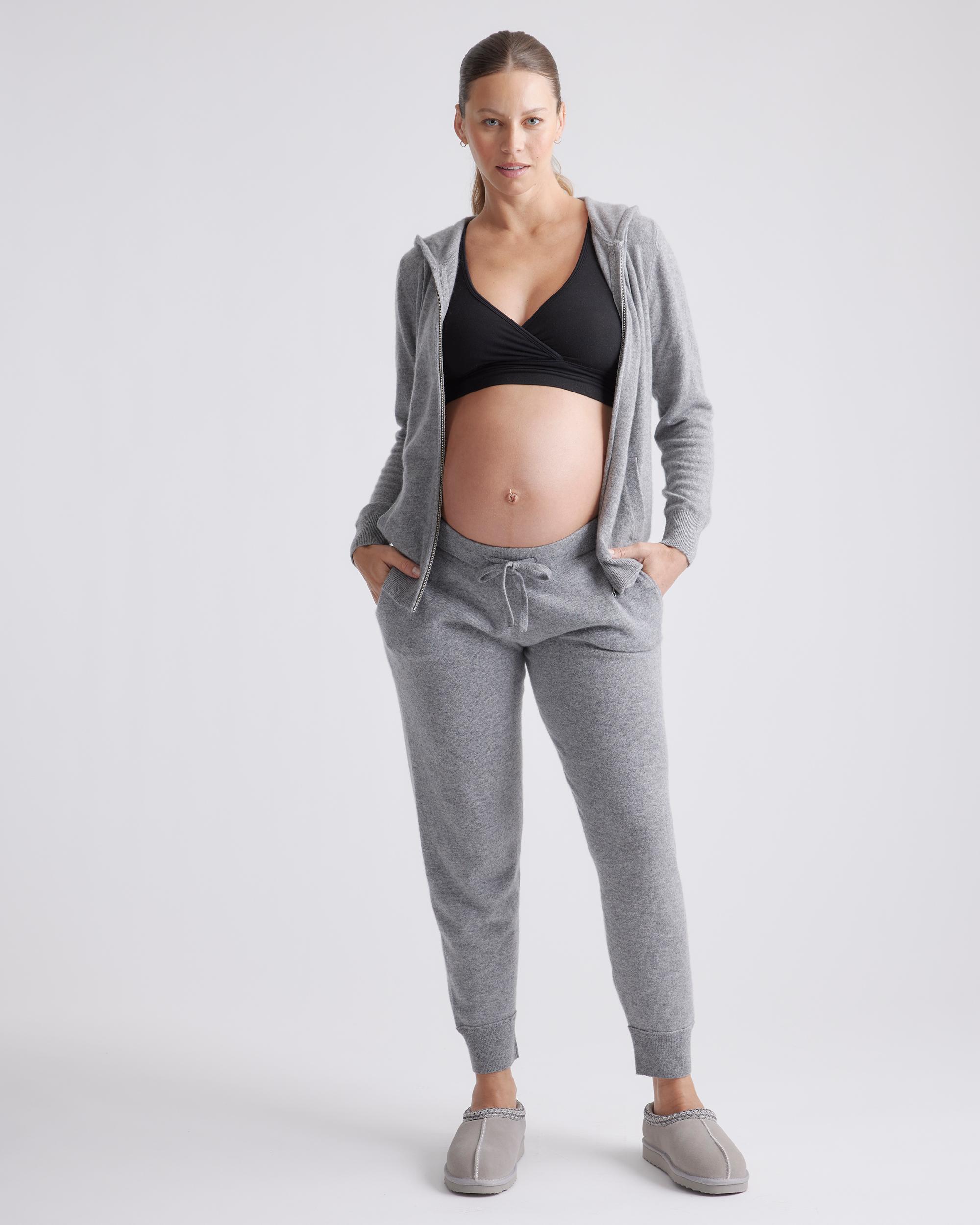 Quince | Women's French Terry Modal Maternity & Nursing Sleep Bra 2-Pack Bamboo Product Image