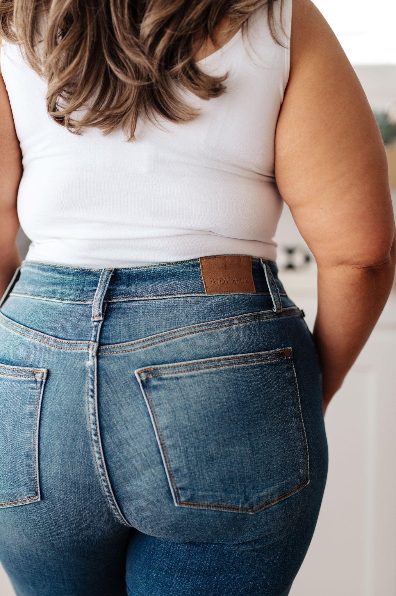 Morgan High Rise Distressed Straight Jeans (Online Exclusive) Product Image