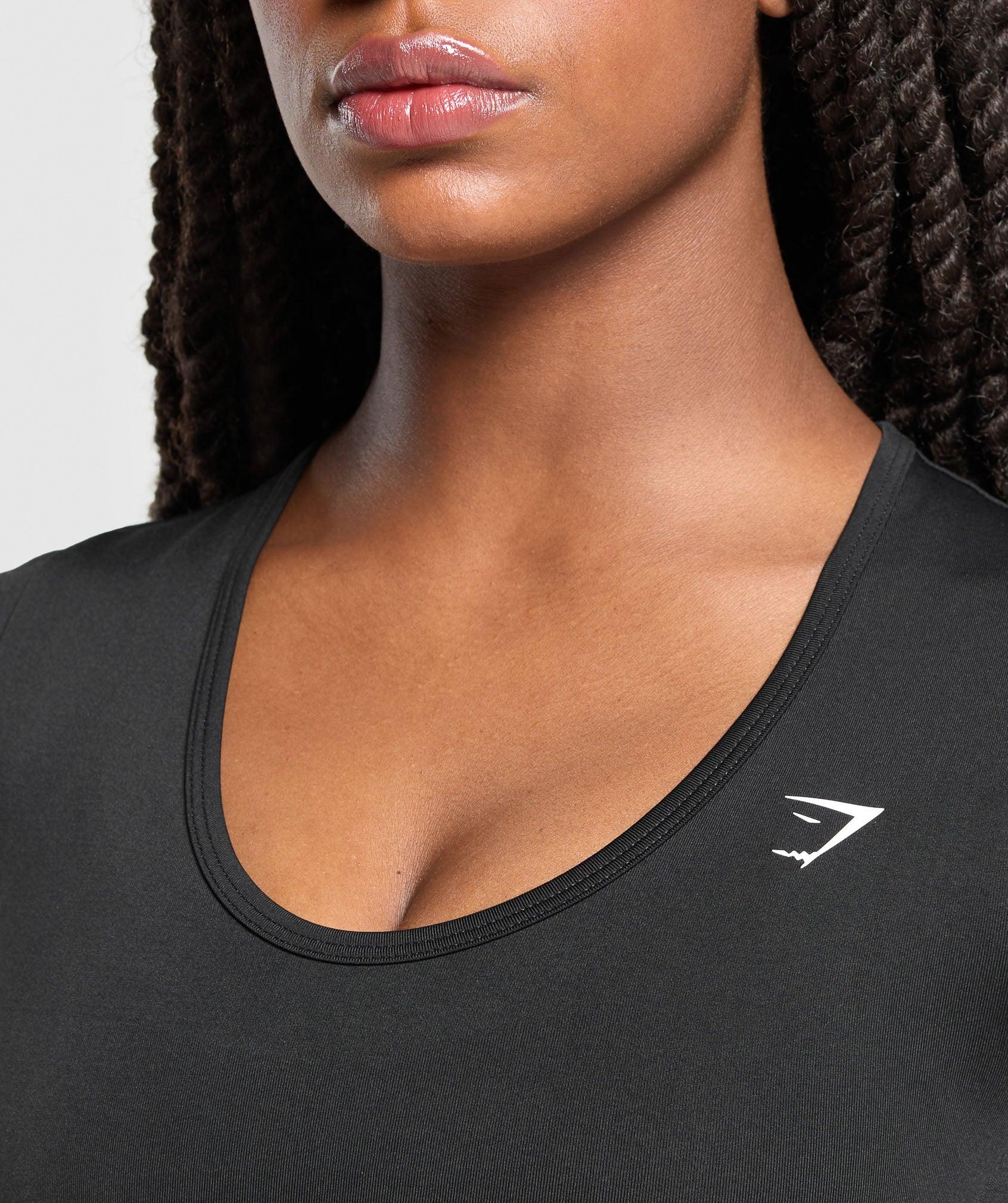 Gymshark Everyday Seamless Tight Fit Crew Neck Tee - Black Female Product Image