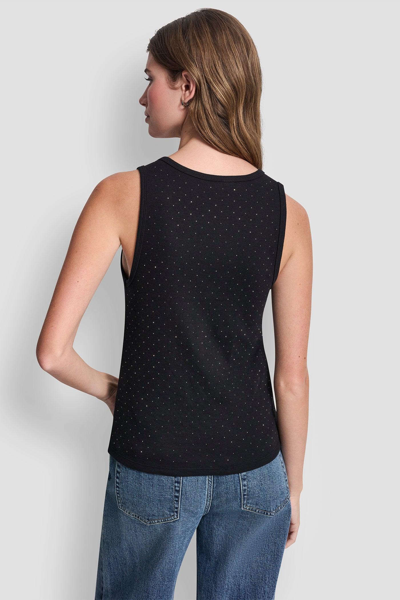 RHINESTONES V-NECK TANK Product Image