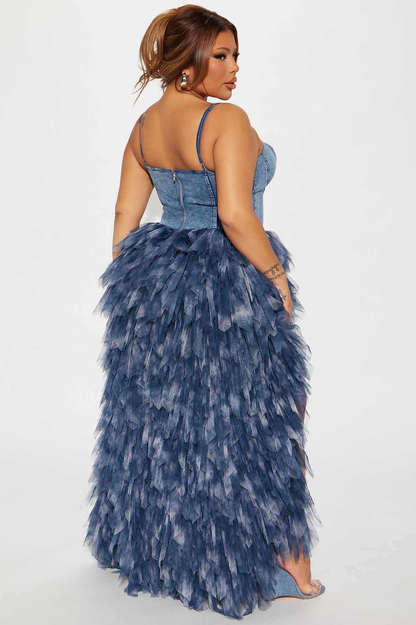 Life In Denim Maxi Dress - Denim Product Image