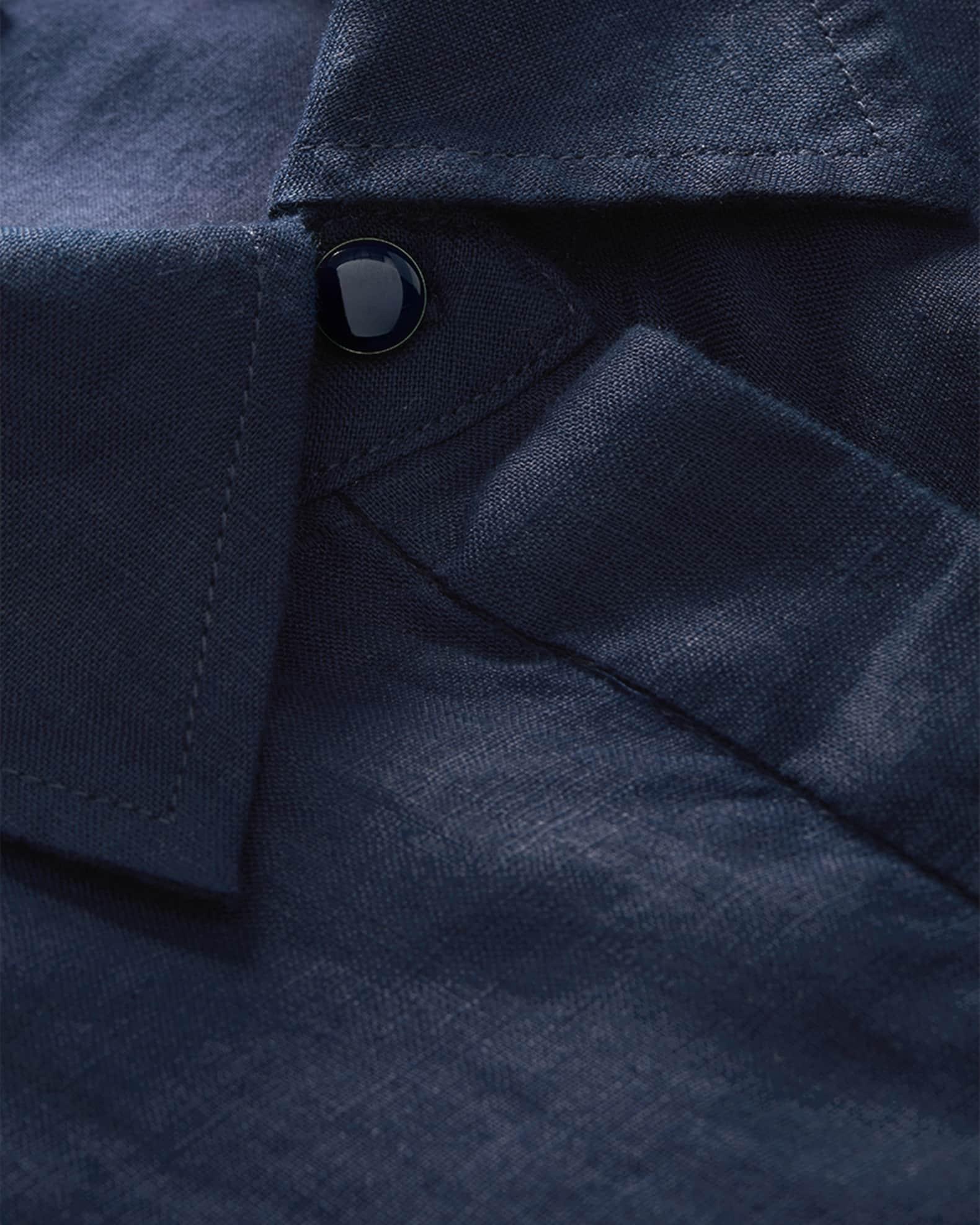 Loreta Belted Linen Shirtdress Product Image