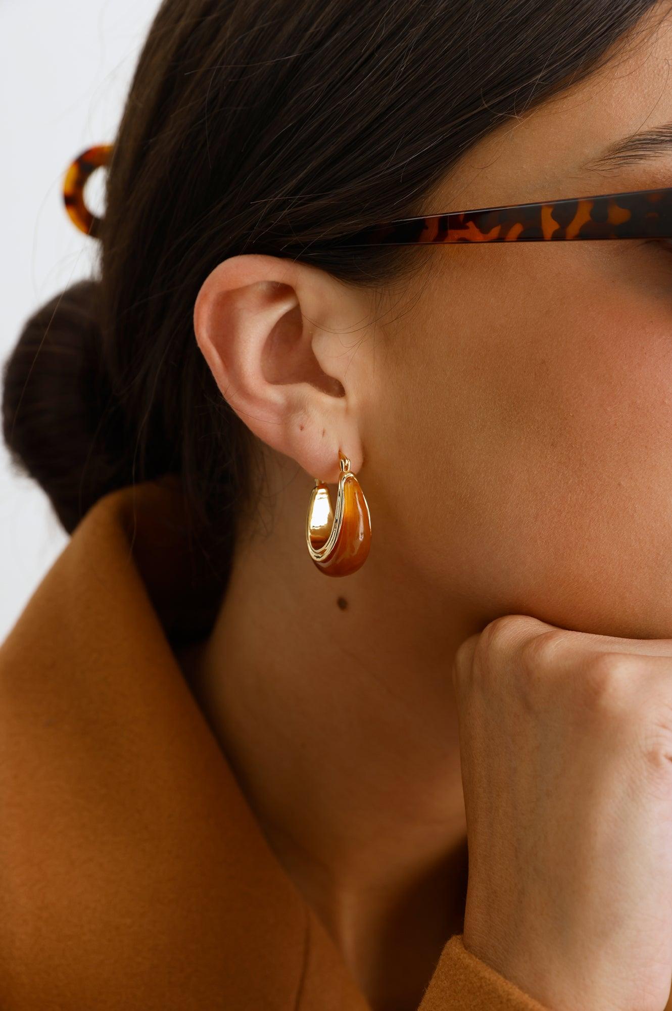 Pure Love Earrings Gold Product Image