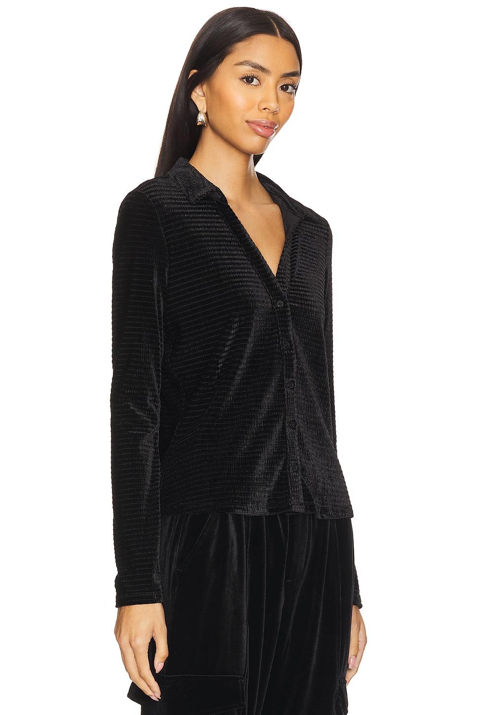 Textured Velvet Button Up Top Sanctuary Product Image
