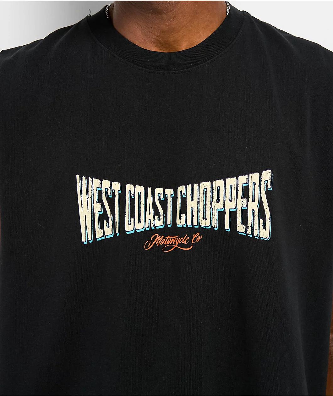 West Coast Choppers Motorcycle Black Tank Top Product Image