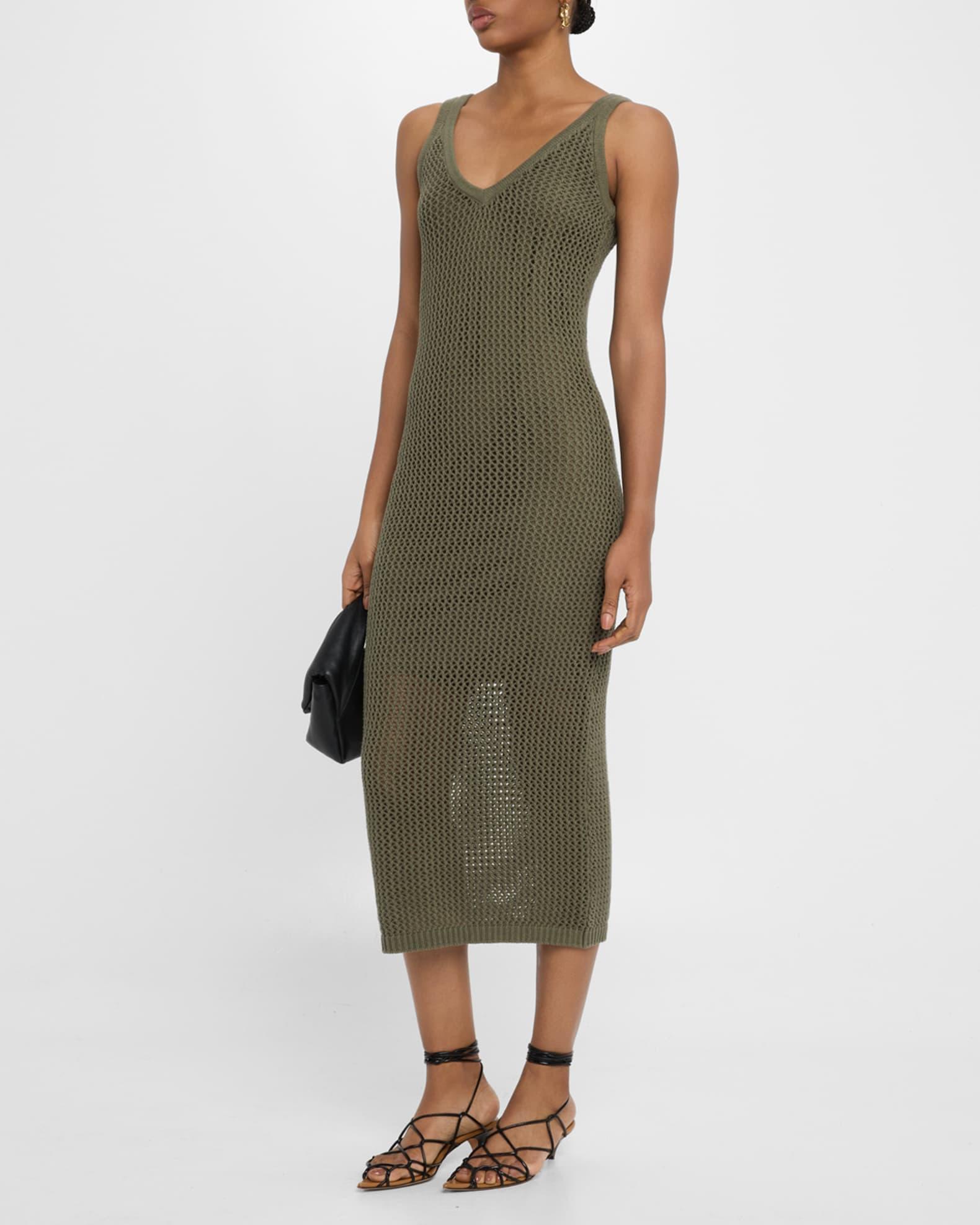 Kayla Crochet Tank Midi Dress Product Image