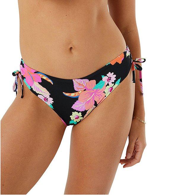 Roxy Wanderlust Floral Side Lace Hipster Swim Bottom Product Image