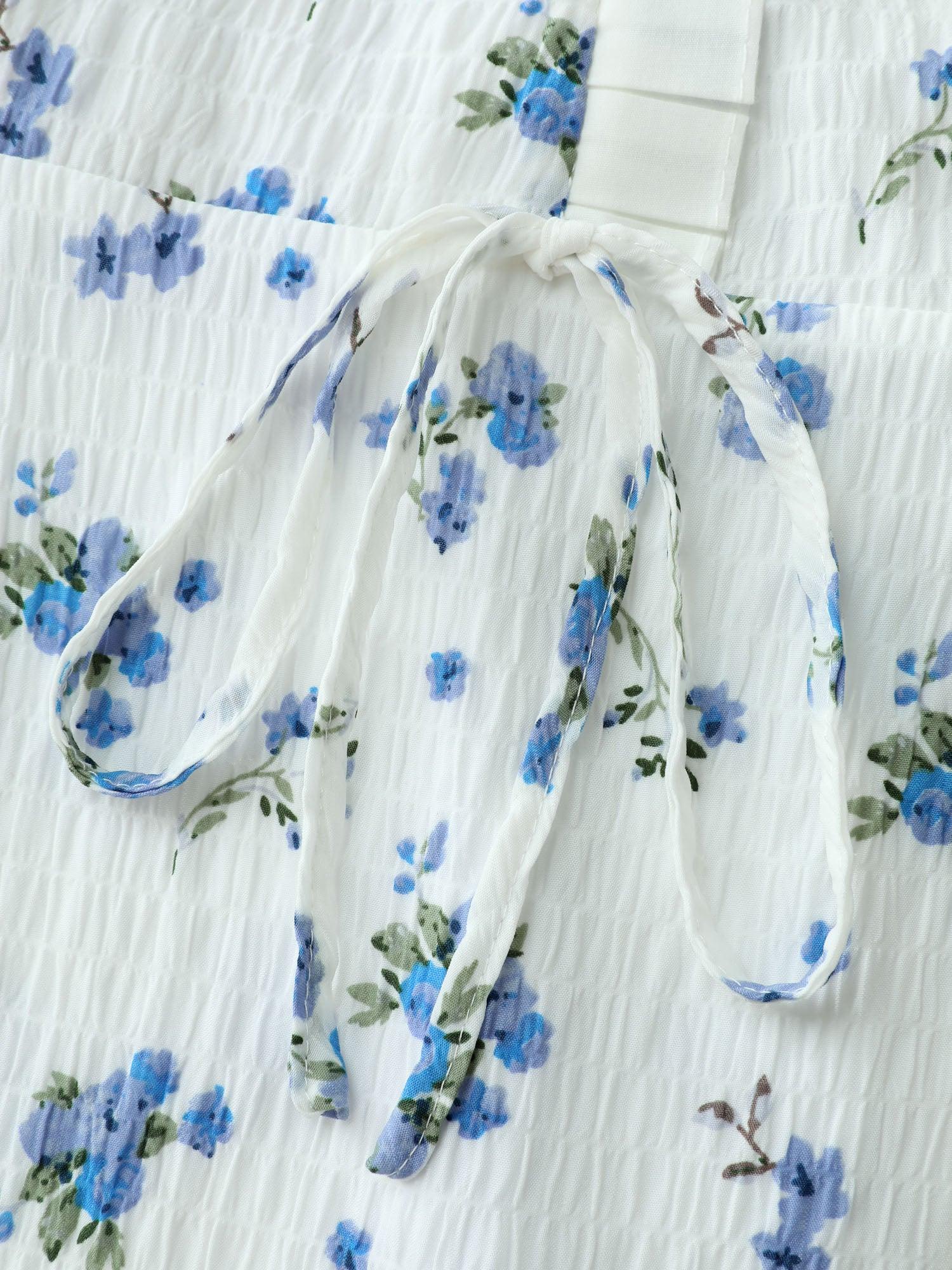 Ditsy Floral Print Fit And Flare Tank Top Female Product Image