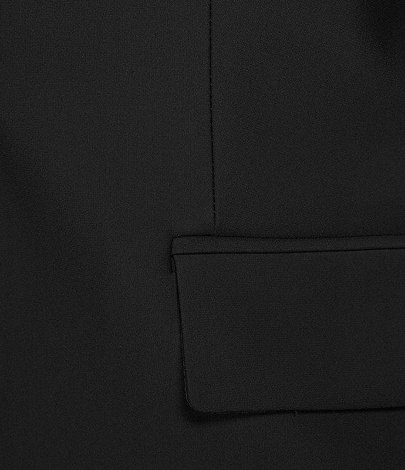 Donna Karan Woven Notch Lapel Long Sleeve Button Front Coordinating Blazer Product Image