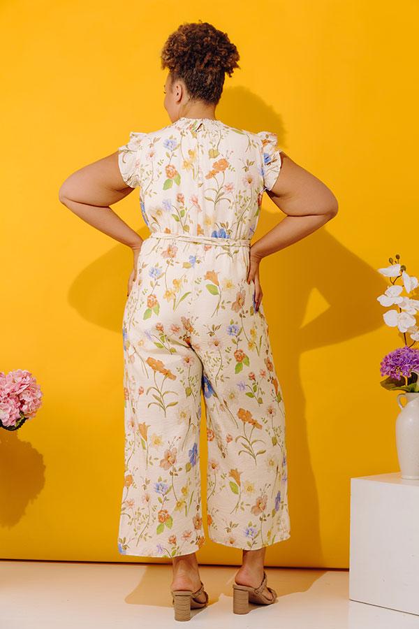 Tuscany Villa Floral Jumpsuit Curves Product Image