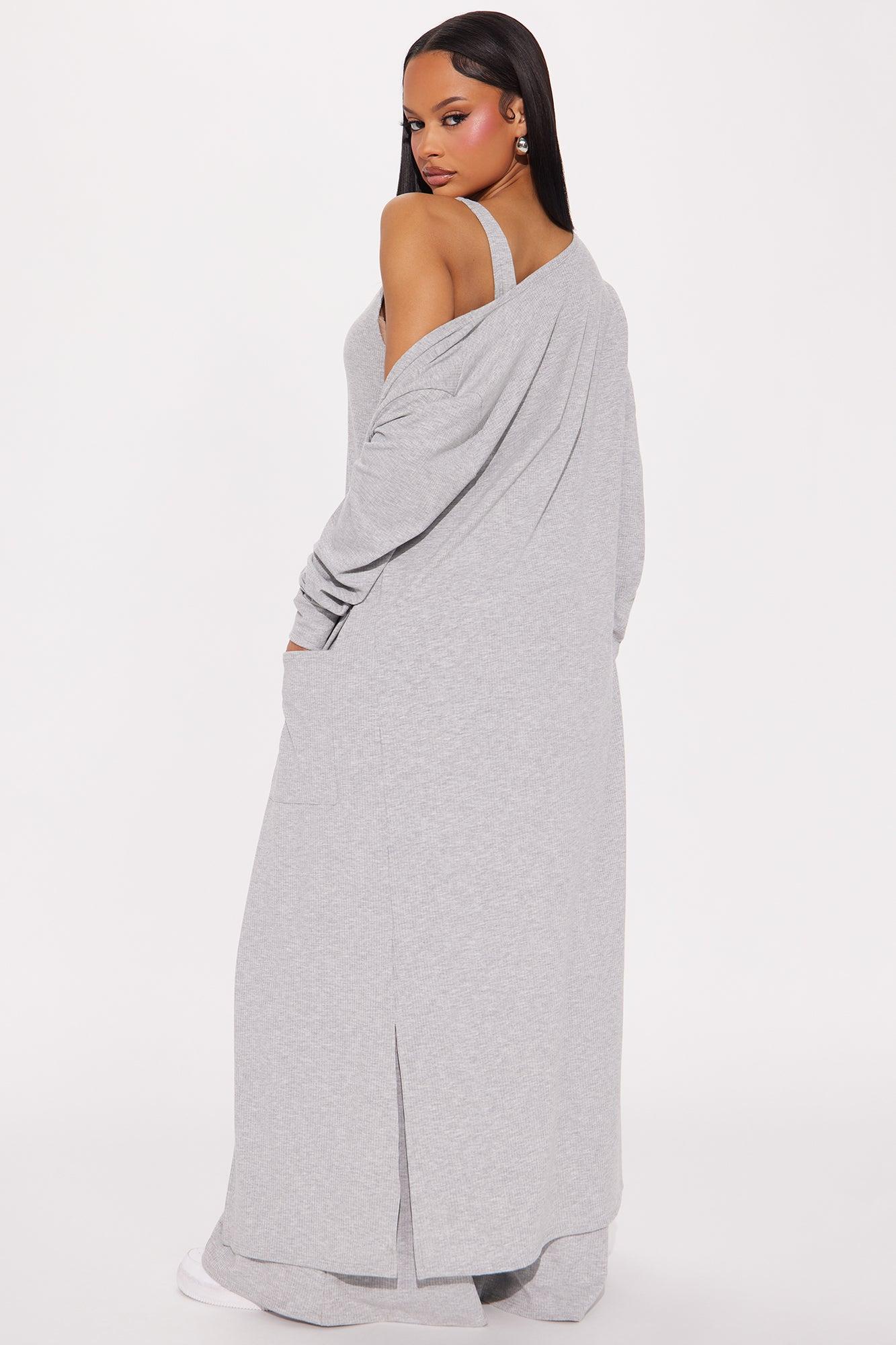 Kamara Jumpsuit Set - Heather Grey Product Image