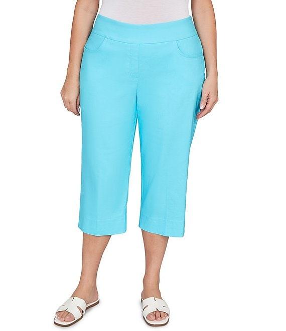 Ruby Rd. Plus Size Stretch Straight Leg Pull-On Capri Pants Product Image