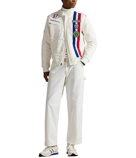 Polo Ralph Lauren Stretch Double-Knit Racing Track Jacket Product Image