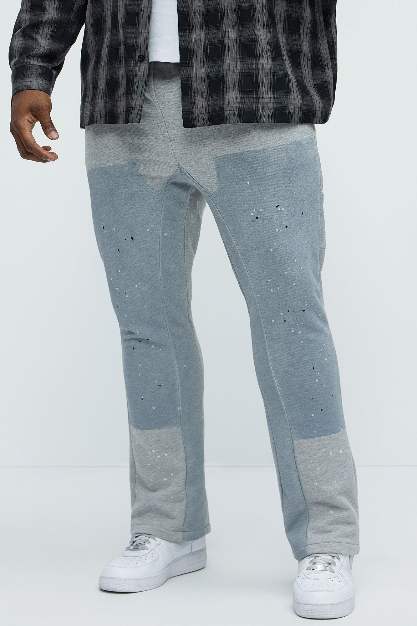 Workwear Flared Sweatpants - Grey Product Image