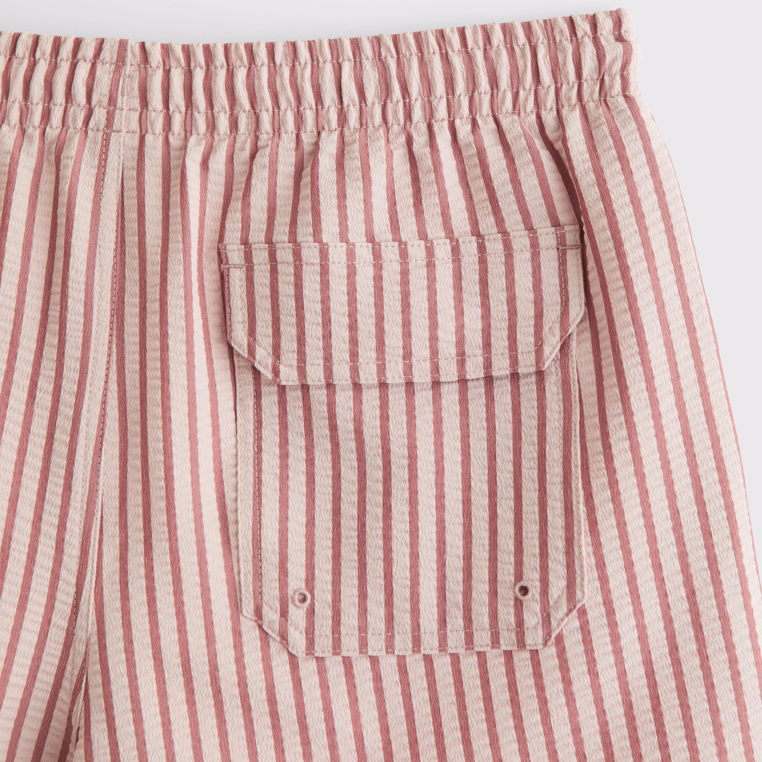 Pull-On Micro-Seersucker Swim Trunk Product Image