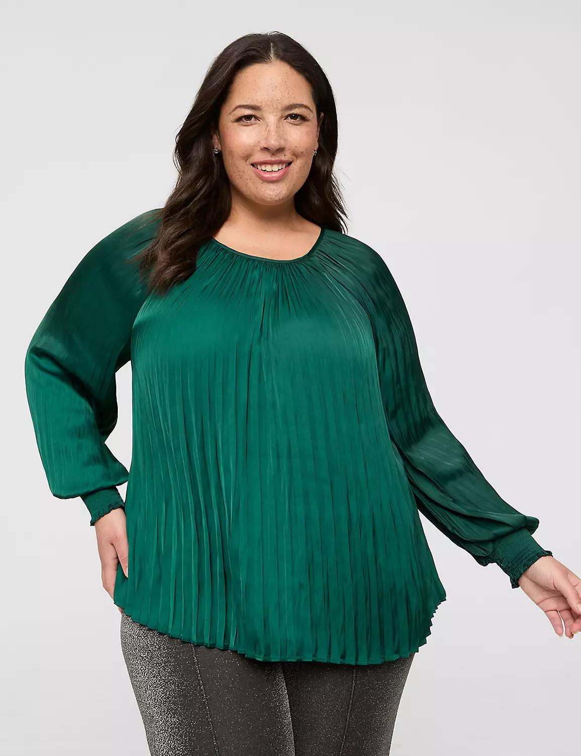 Swing Pleated Blouse Product Image