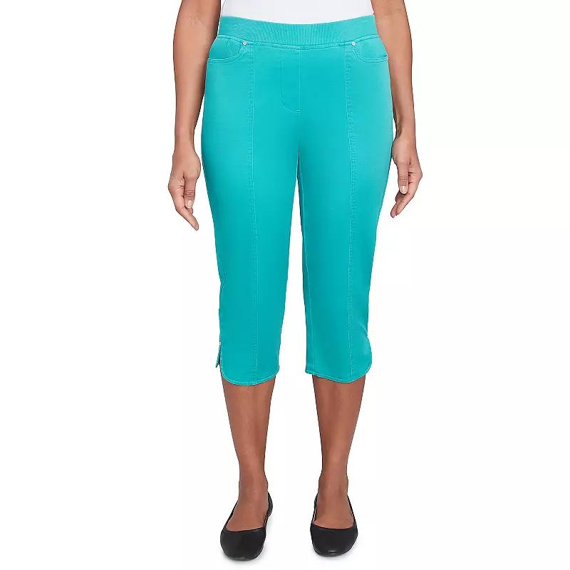 Women's Alfred Dunner Tailored Tulip Hem Capri Pants,  Product Image