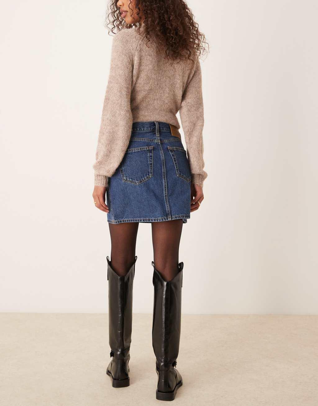 Calvin Klein Jeans high rise denim skirt Product Image