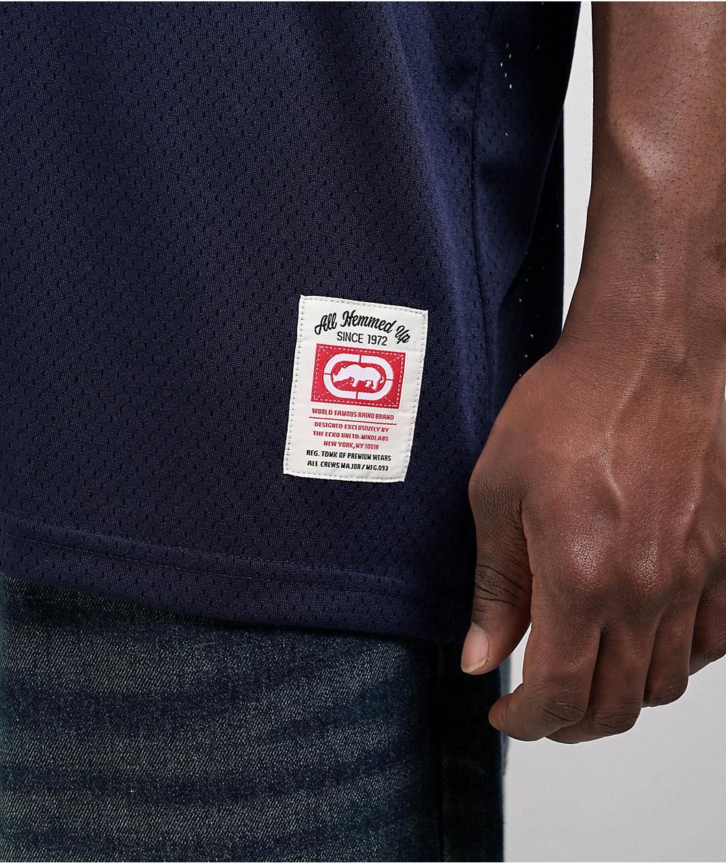 Ecko Mean Joe Blue Mesh Jersey Product Image