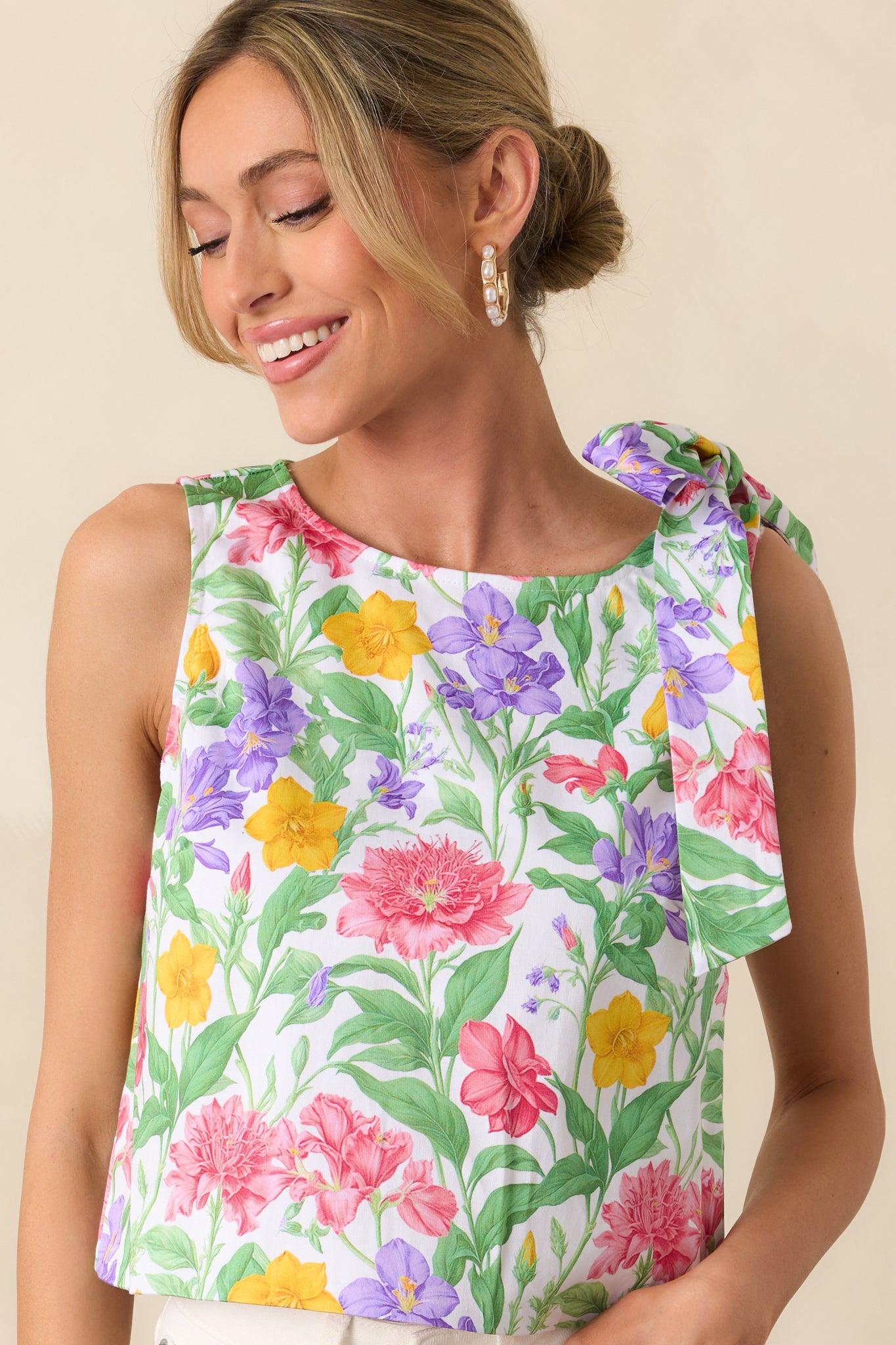 Sinclair Garden Party Floral Cotton Top Product Image